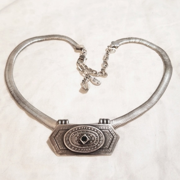 Vtg Designer signed Rare Marjorie Baer Deco Style Necklace - Picture 2 of 8